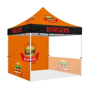Custom Printed 10×10 Heavy Duty Pop up Tent Custom Logo Included
