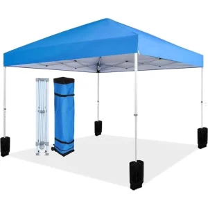 Custom Printed 10×10 Trade Show Advertising Tent Waterproof Folding Pop Up Canopy with Easy to Collapsible Exhibit Features