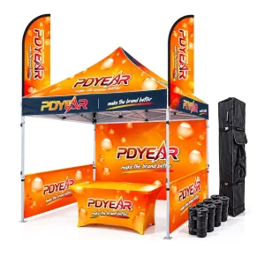 Custom Printed 10x10ft Advertising Canopy Tent 3x3m Outdoor Pop up Gazebo Trade Show Marquee for Promotion Event Market Food