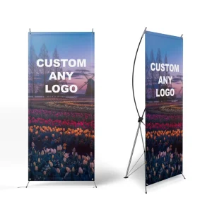 Custom Printed 180x80cm PVC X Stand Banner Portable Durable Event Display Stand for Trade Show Promotion