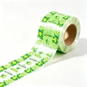 Custom Printed 50kgs Moisture-Proof Soft Composted Cellulose Top-Twist Film Roll Soothe Throat Candy Wrapper