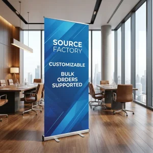 Custom Printed 85*200cm Roll Up Banner Stand Robust Design Exhibition Stand with Fast Global Shipping and Factory Price