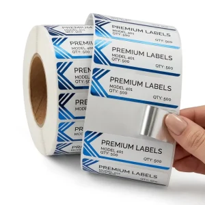 Custom Printed Adhesive Round Logo Sticker Tags Laser Business Brand Thank You Envelope Labels Vinyl Roll Paper Packaging Labels