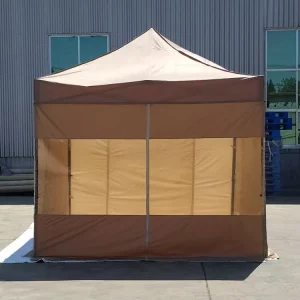 Custom Printed Advertising Pop up Canopy Tent With Transparent Side Walls Outdoor Parking & Market Sun Shelter