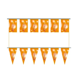 Custom Printed Advertising String Rectangle Bunting Garden Decorative Colored Polyester Triangle Pennant Flag