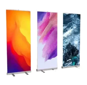 Custom Printed Aluminum Portable Trade Show Exhibition Advertising Display Retractable Roll up Banner Stand