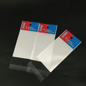 Custom Printed BOPP OPP Self Adhesive Seal Bag Transparent Clear Jewelry Cellophane Plastic Bag With Hanging Hole