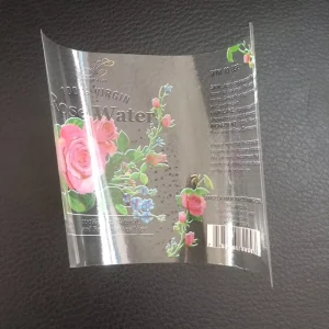 Custom Printed Clear Vinyl Waterproof Self Adhesive Transparent Pvc Label Sticker Paper