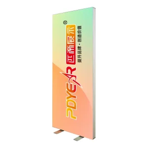 Custom Printed Double Sided LED Light Box Portable Display Backlit SEG for Trade Shows Aluminium Square Frame Rectangle Profile