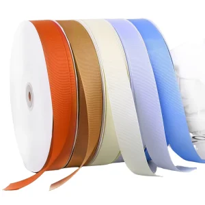 Custom Printed Eco-Friendly 100% Polyester Woven Satin Ribbon with Logo OEM Factory Packaging