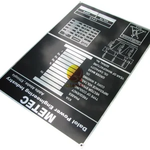Custom Printed Engraved Metal Plate Logo Plate Color With Screw Hole Name Plates Tag Label Alu Plaques Aluminium Nameplates