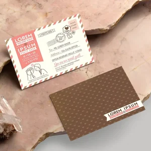Custom Printed Fancy Paper Greeting Cards & Postcards Custom Logo Digital Printing for Promotional Gifts