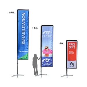 Custom Printed Feather Banner Stand Dye Sublimation Beach Flag Pole With Custom Flags For Outdoor Advertising And Trade Shows