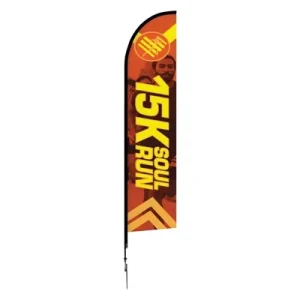 Custom Printed Feather Flag Flying Beach Flags Outdoor Advertising Feather Banners for Business Promotional Events