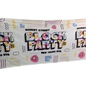 Custom Printed Festival Band Stage Concert Backdrops Mesh Scrims Flex Banner Polyester Cloth Banner