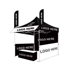 Custom Printed Folding Trade Show Tent Promotional Event Awning Pop Display for Parties Weddings Gazebo Canopies with Logo Print