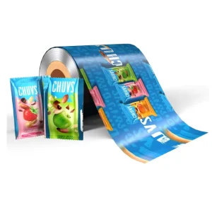 Custom Printed Food Grade Aluminum Foil Packaging Film Roll for Snack Nut Potato Chip High Barrier Laminated Plastic Film