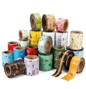 Custom Printed Food Grade Laminated Plastic Film Roll for Tortilla Chips Candy Snack Packaging