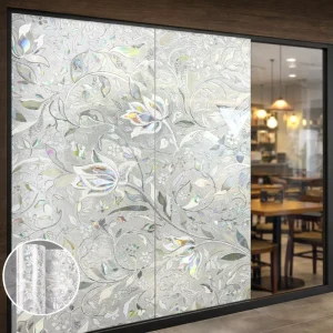 Custom Printed Frosted Privacy Window Film for Office Glass Partition Branding