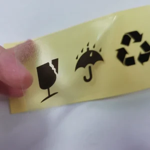 Custom Printed Full Color Waterproof Adhesive PVC Transparent Clear Logo Sticker Labels