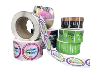 Custom Printed Hologram Stickers Waterproof Transparent PVC Adhesive Labels CMYK Pantone Printing Round Oblong Shapes for