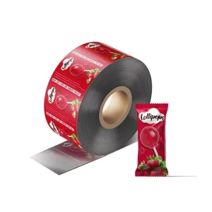 Custom Printed Laminated Food Use Plastic Packaging Printing Film Roll for Biscuit Candy Coffee Sugar Juice Powder Packaging