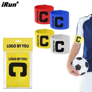 Custom Printed Logo Captain Armband Unisex Elastic Durable Lightweight Football Team Captain Armband Badge for Training