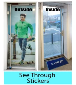 Custom Printed One Way Vision PVC Film Self Adhesive Perforated Vinyl See Through Window Sticker For Store Car Advertising