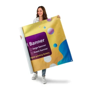 Custom Printed Outdoor Waterproof Advertising Vinyl Banners With Full Color Printing