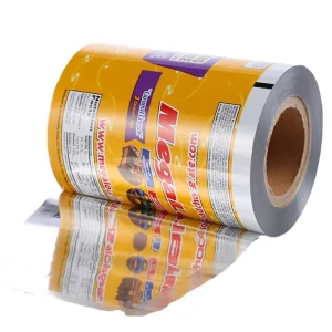 Custom Printed PA PE Laminated Roll Film High Puncture Resistant Packaging Film for Vacuum Rice Pet Food Frozen Meat Sauce