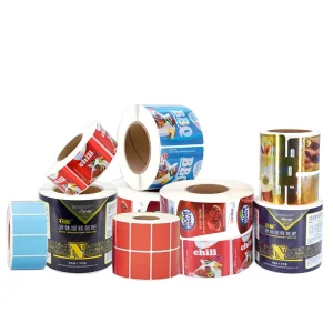 Custom Printed Packaging Adhesive Sticker Printing Roll Label Art Paper Stickers