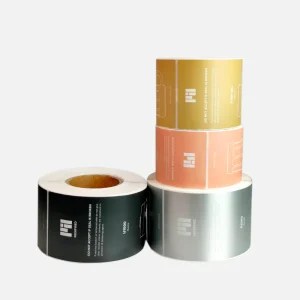Custom Printed Permanent Adhesive Matte Lamination Label Sticker Rolls