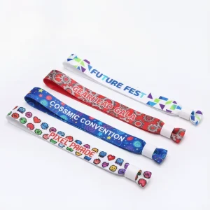 Custom Printed Polyester Nautical Style Eco-Friendly Heat Transfer Promotional Wristbands
