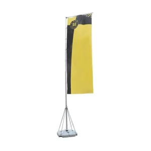Custom Printed Polyester Waterproof Durable Water Injection Flag Outdoor Stable Heavy Base Promotional Display Shops Events