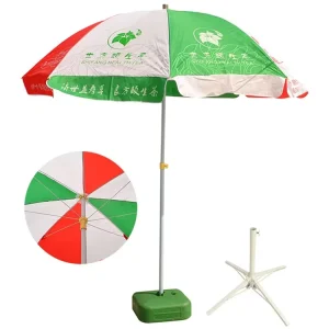 Custom Printed Promotional Big Beach Sun Umbrella Outdoor Windproof Garden Parasols Patio Beach Umbrella With Logo