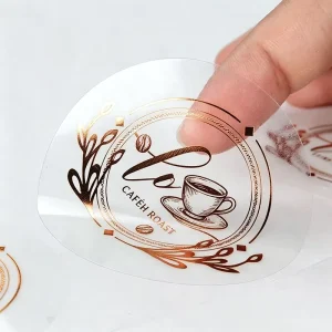 Custom Printed Reinforced Kraft Paper Adhesive Stickers with Acrylic Adhesive Transparent Label
