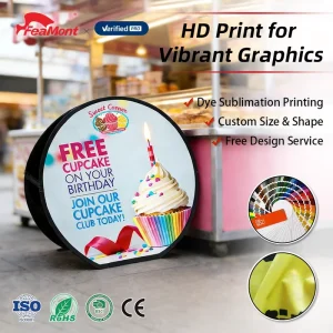 Custom Printed Retractable A Frame Banner Pop up Banner with Spring Loaded Mechanism for Smooth One Person Operation