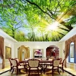 Custom Printed Stretch Ceiling Light Box LED Backlit Fabric Panel for Hotel Lobby Mall Commercial Interior Decoration