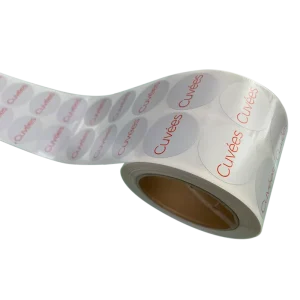 Custom Printed Transparent Logo Labels Self Adhesive Product Packaging Stickers on Roll