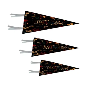 Custom Printed Triangle Advertising Sport Felt Pennants String Flag Bunting Banner Promotional Custom Fabric Printed Flag