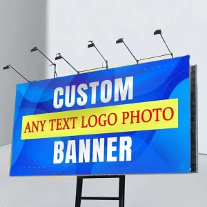 Custom Printed Vinyl Advertising Banner with Full Color Digital Printing Waterproof UV Resistant Hanging Style Grommets Included