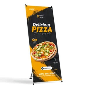 Custom Printed Vinyl Banner X-frame Portable for Trade Shows and Commercial Advertising