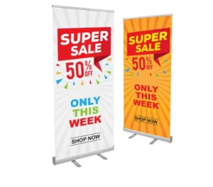Custom Printed Vinyl Banner X frame Portable for Trade Shows and Commercial Advertising
