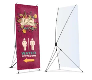 Custom Printed Vinyl Banner X frame Portable for Trade Shows and Commercial Advertising