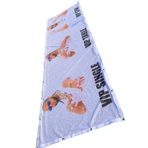 Custom Printed Waterproof Eco friendly Large Size Mesh Fabric Banners Grommets Flying Hanging Styles Outdoor Banner