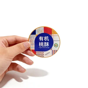 Custom Printed Waterproof Paper Self Adhesive Stickers for Bakery Food Packaging Candle Craft Photo Frame Use