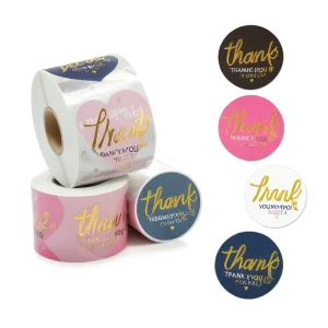 Custom Printing Adhesive Aluminum Foil Round Vinyl Sticker Label Roll for Plastic Bottle