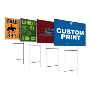 Custom Printing Advertising Waterproof Yard PVC Corrugated Signs Board With Customized Service