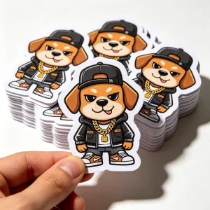 Custom Printing Anime Cute Women Sticker Bag Sheets Personalised Foil Sticker Tiny Large Stickers for Anime