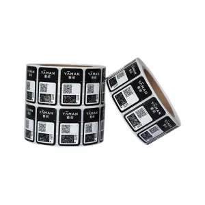Custom Printing Asset Tracking Label Matte Silver PET QR Scratch Off Barcode Sticker with Variable Data for Inventory Management